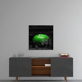 Green Apple Glass Wall Art | Insigne Art Design