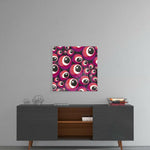 Red Evil Eye Beads Glass Wall Art.