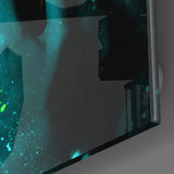 Emerald Woman Glass Wall Art | Insigne Art Design