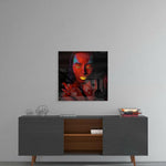 Ruby Woman Glass Wall Art.