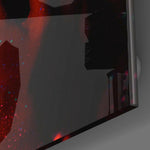 Ruby Woman Glass Wall Art.