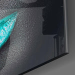 Blue Lashes Glass Wall Art.