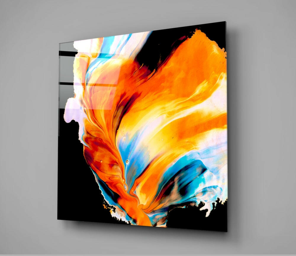 Dance of Colors Glass Wall Art.