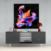 Dance of Colors Glass Wall Art.