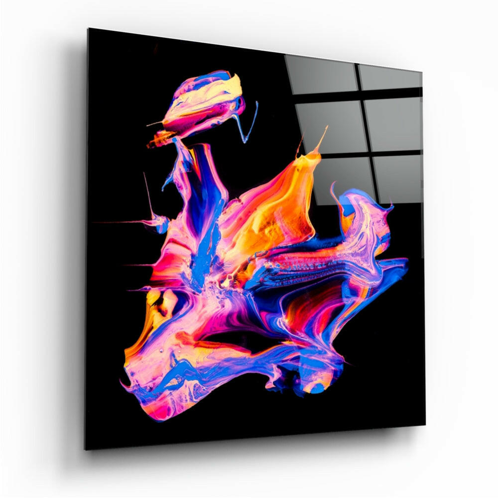 Dance of Colors Glass Wall Art.