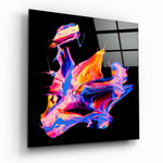 Dance of Colors Glass Wall Art.