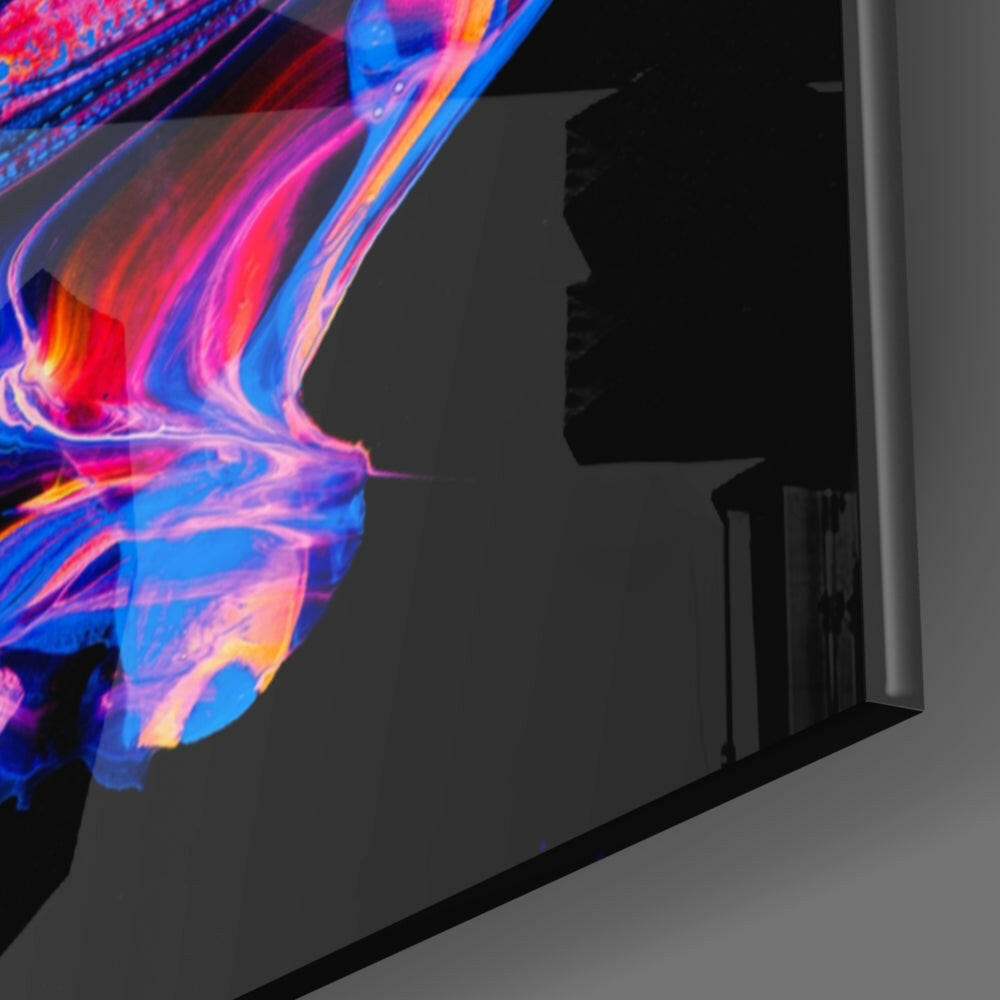 Dance of Colors Glass Wall Art.