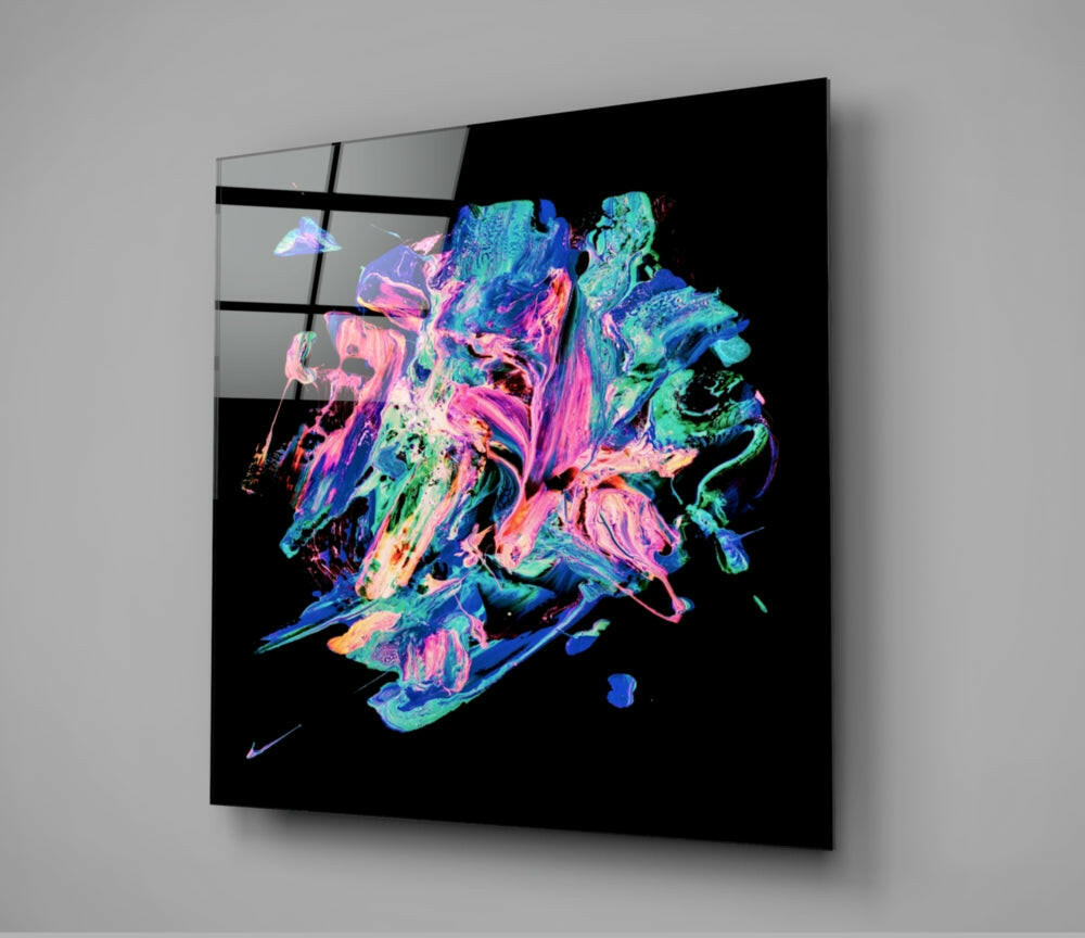 Dance of Colors Glass Wall Art.