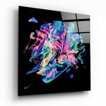 Dance of Colors Glass Wall Art.