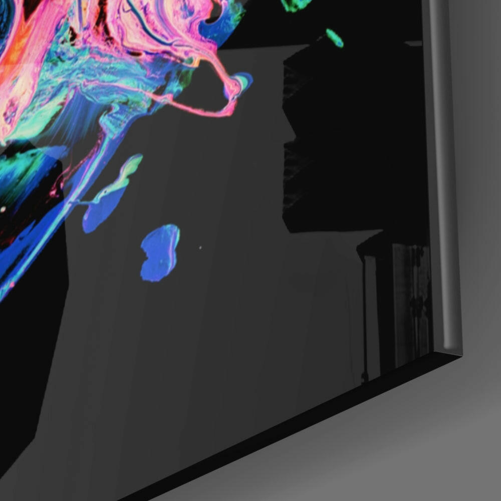 Dance of Colors Glass Wall Art.