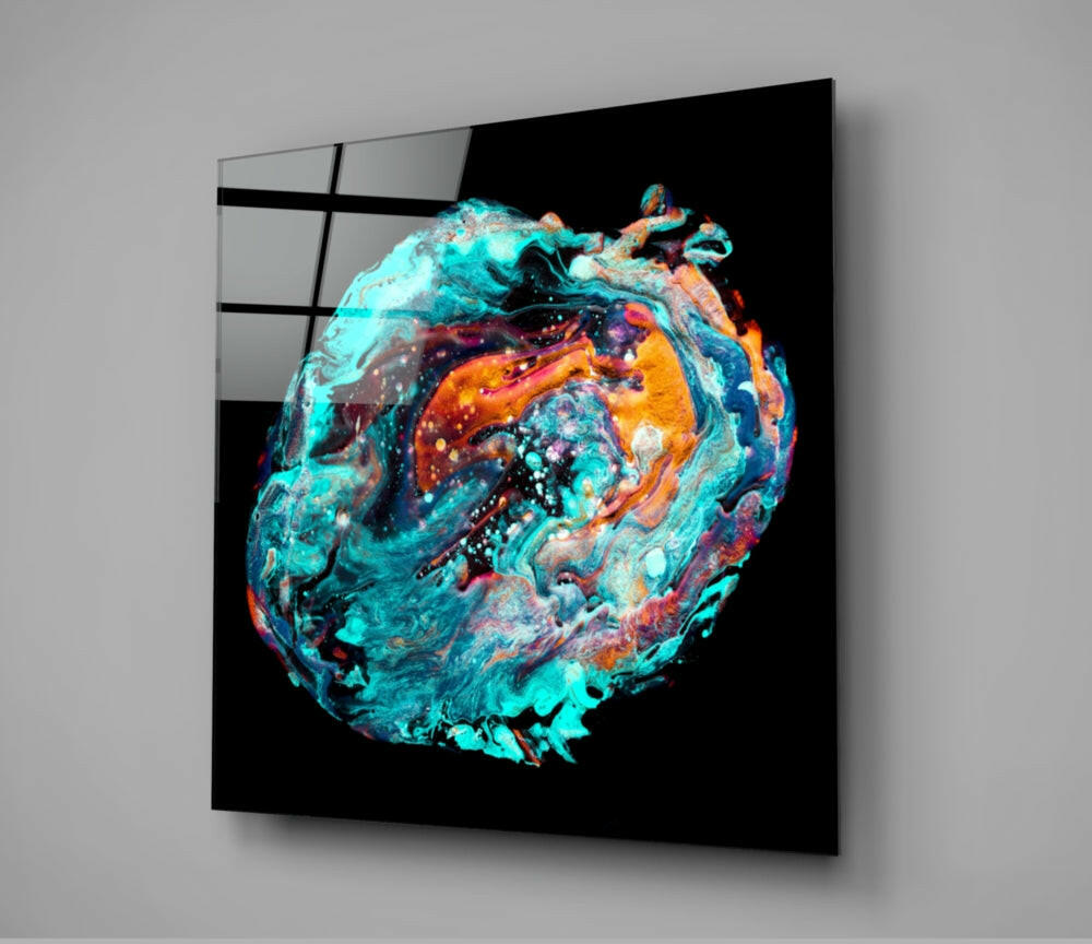 Dance of Colors Glass Wall Art.