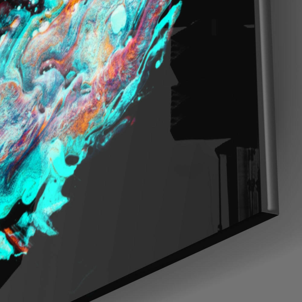 Dance of Colors Glass Wall Art.