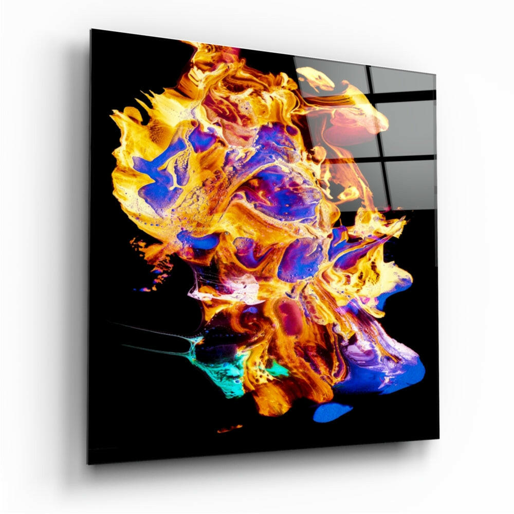 Dance of Colors Glass Wall Art.