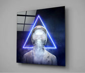 Geometric Thoughts Glass Wall Art.