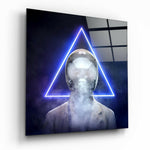 Geometric Thoughts Glass Wall Art.