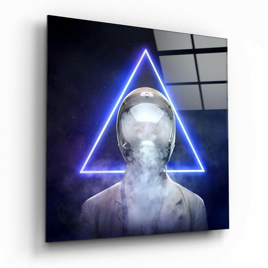 Geometric Thoughts Glass Wall Art.
