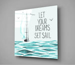 Dreams Glass Wall Art.