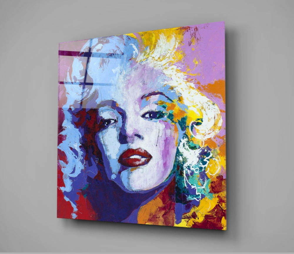 Marilyn Monroe Glass Wall Art.