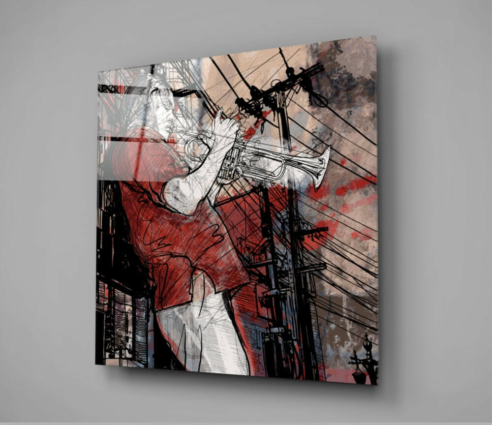 Trumpet Glass Wall Art.