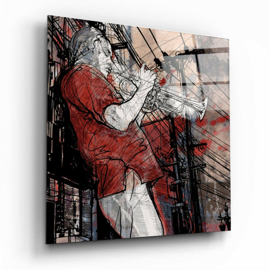 Trumpet Glass Wall Art.