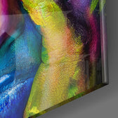 Painted Face Glass Wall Art.