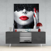 The Charm of Red Glass Wall Art.