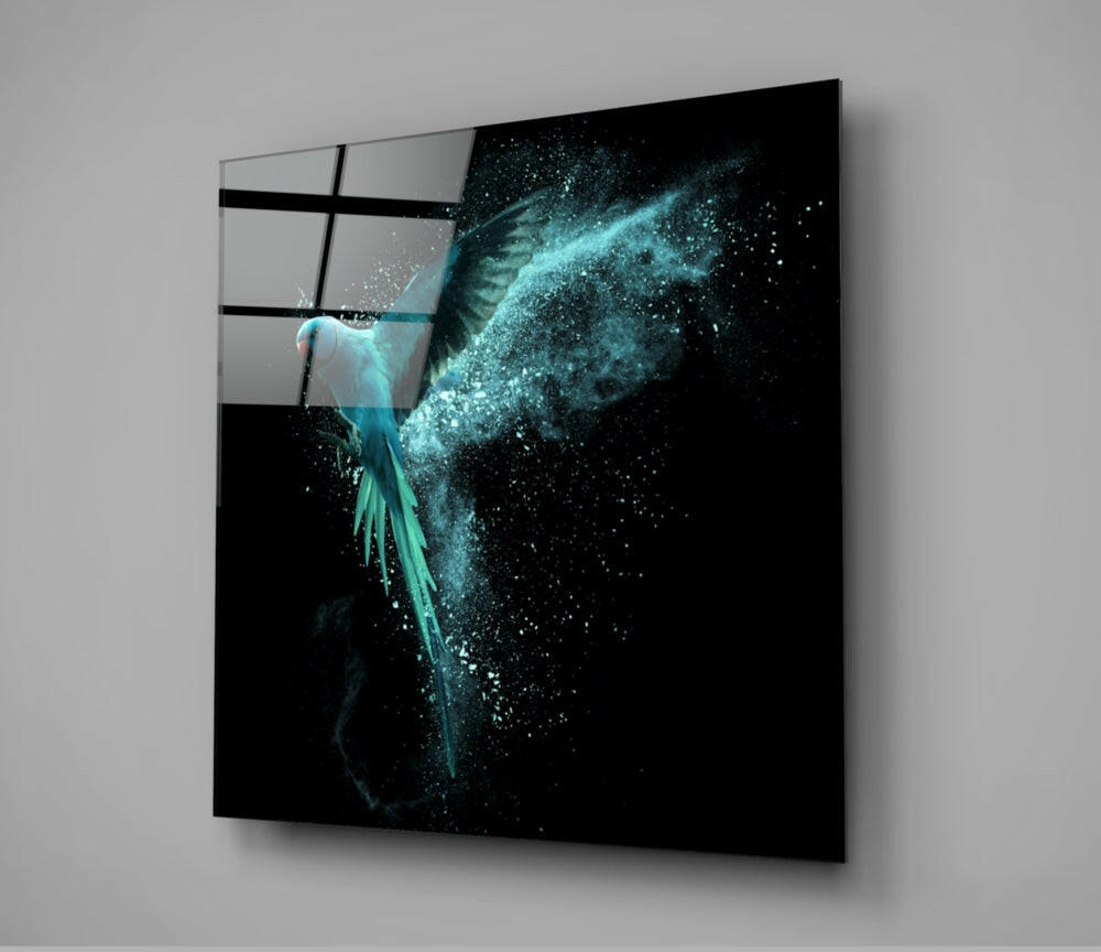 Luminous Wings Glass Wall Art.