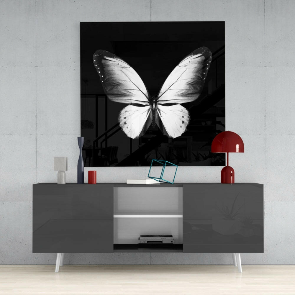 The Elegance of the Butterfly Glass Wall Art.
