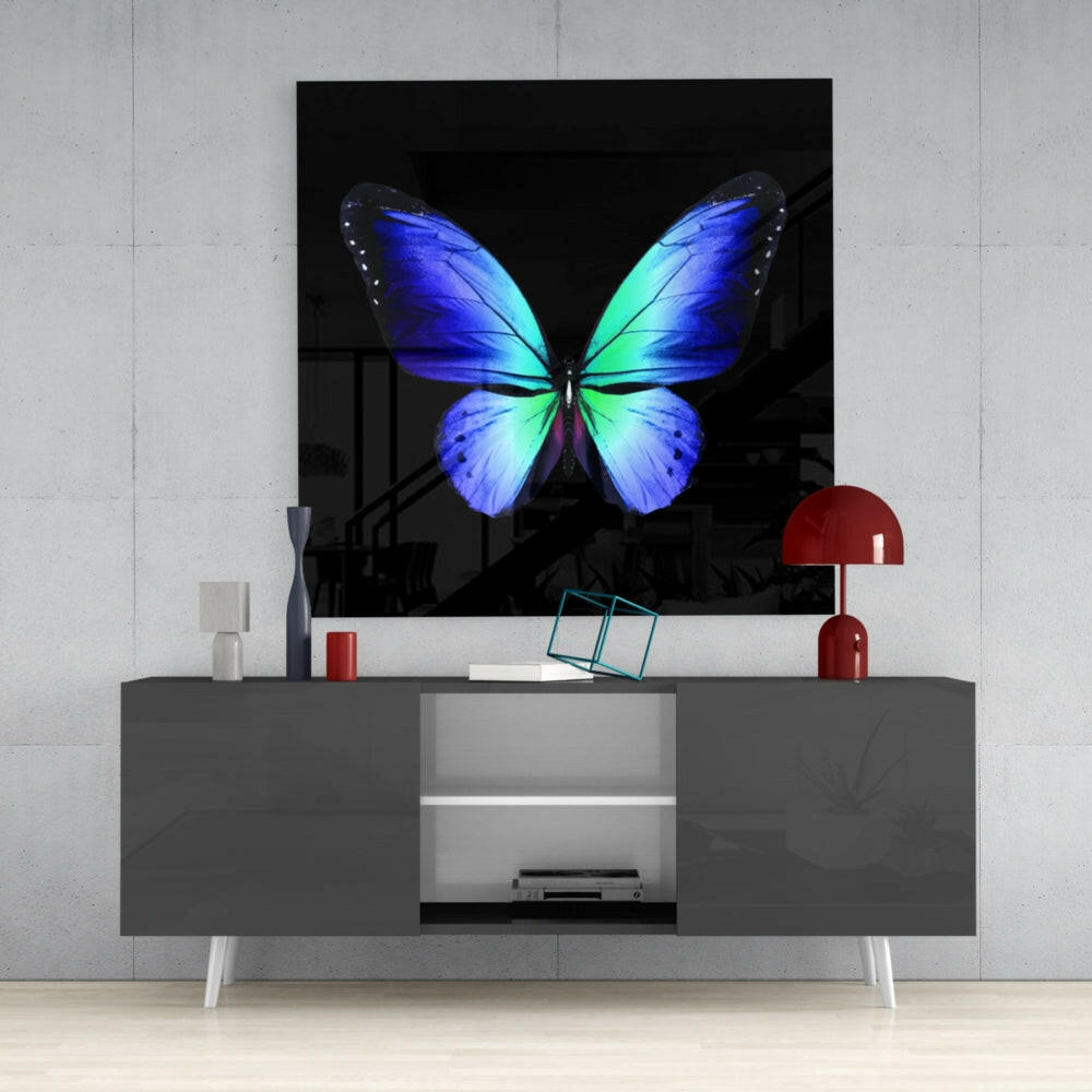 The Elegance of the Butterfly Glass Wall Art.