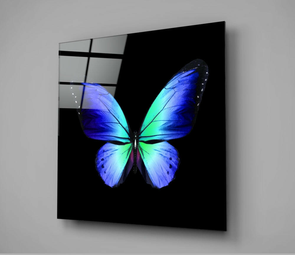The Elegance of the Butterfly Glass Wall Art.