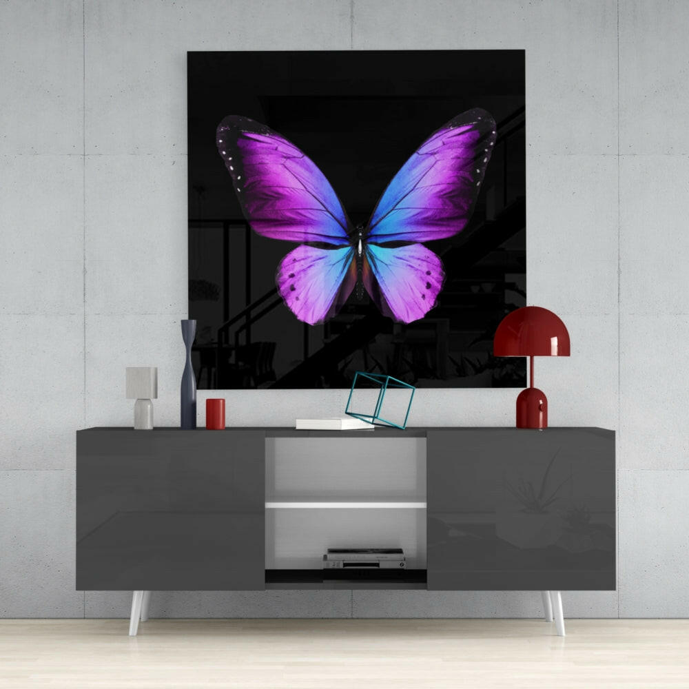 The Elegance of the Butterfly Glass Wall Art.