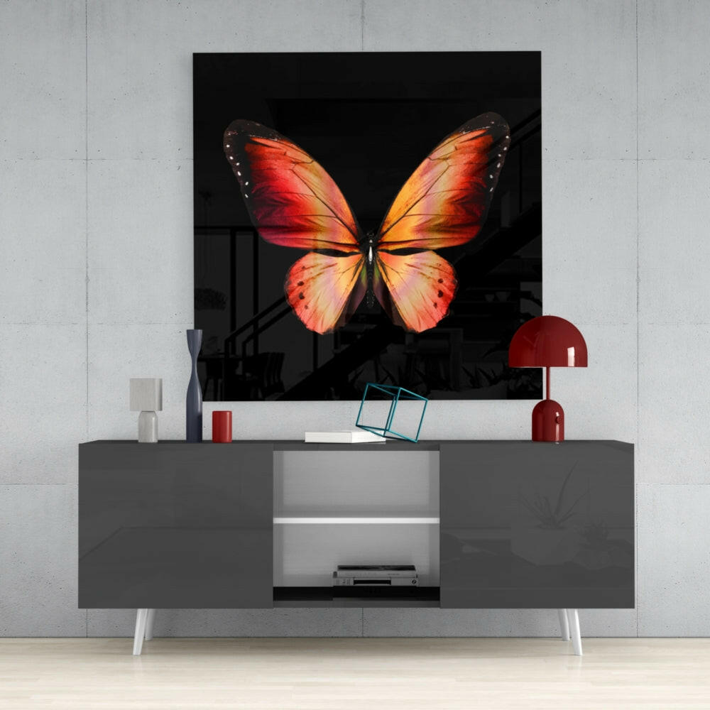 The Elegance of the Butterfly Glass Wall Art.