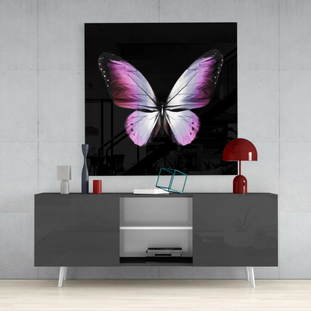 The Elegance of the Butterfly Glass Wall Art.