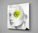Yellow Look Glass Wall Art | Insigne Art Design
