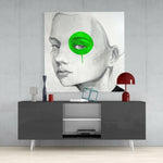 Green Look Glass Wall Art.
