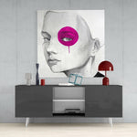 Pink Look Glass Wall Art.