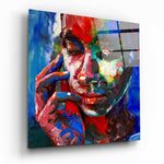 Colored Sadness Glass Wall Art.