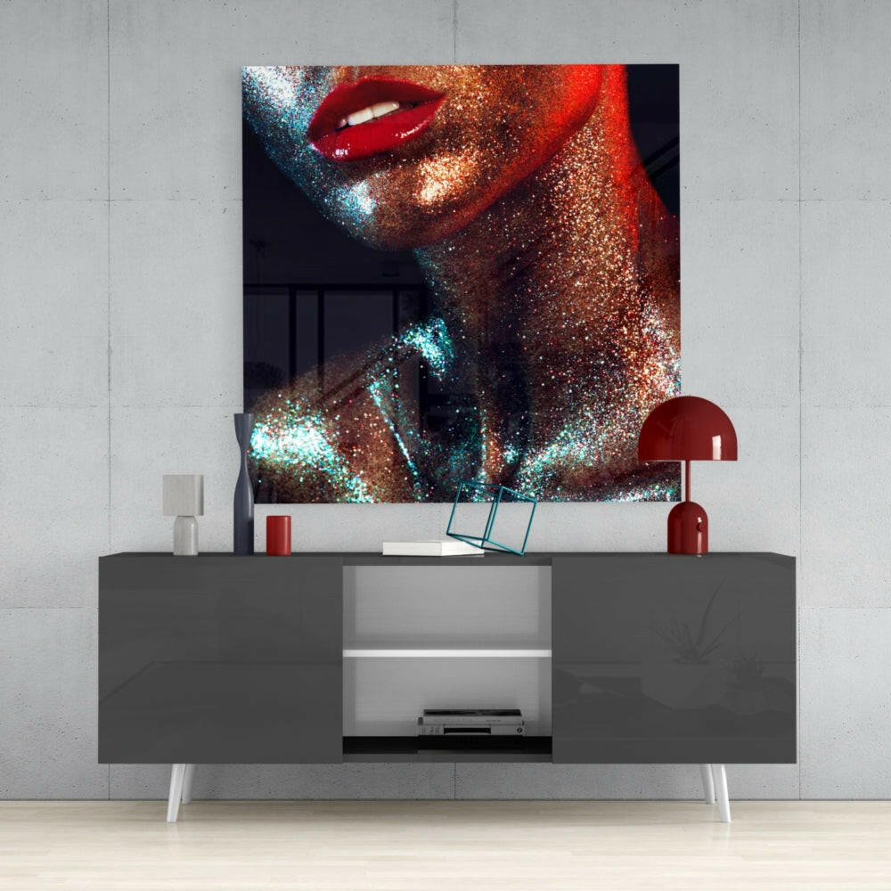 Women's Glass Wall Art.