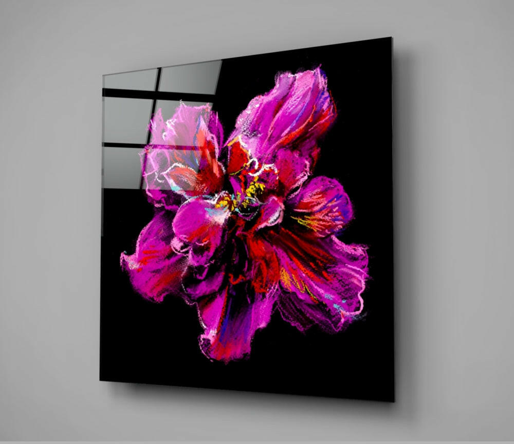 Flower Glass Wall Art.