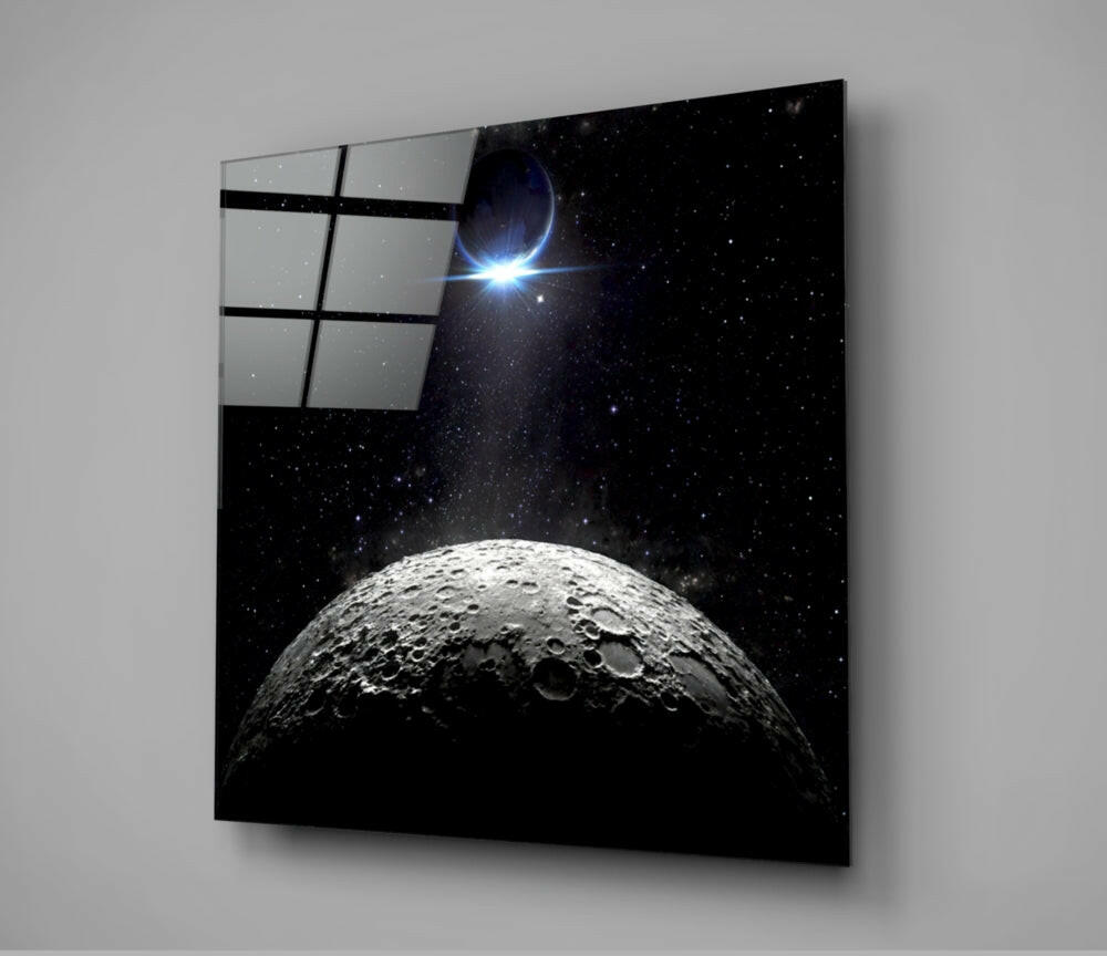 Moon Glass Wall Art.