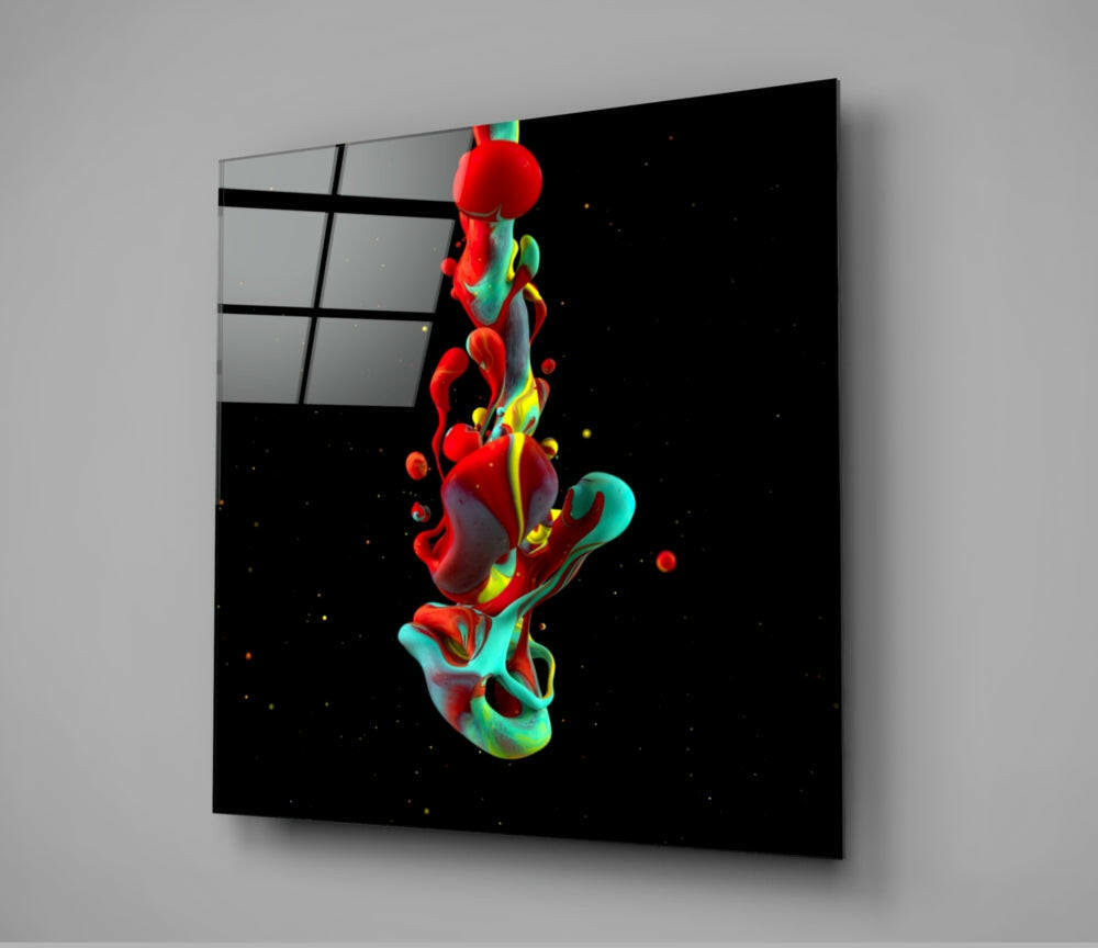 Dance of Colors Glass Wall Art.