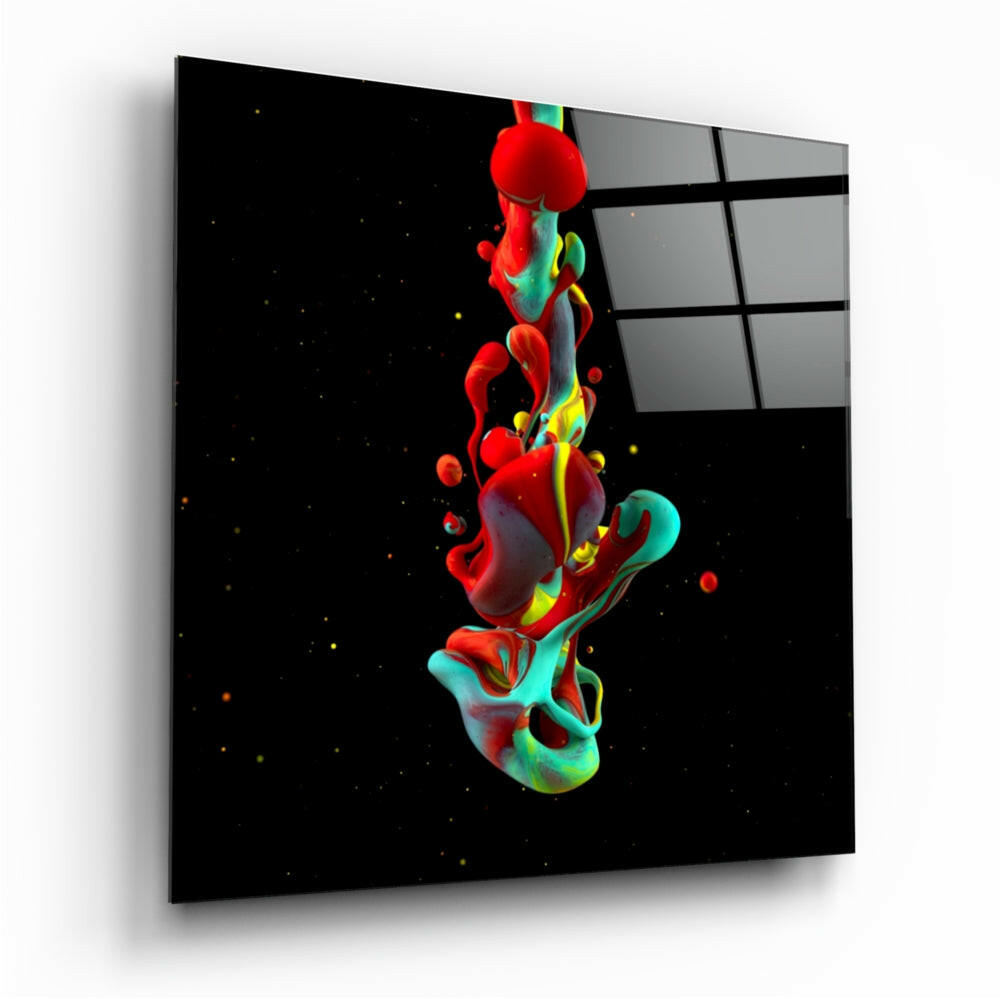 Dance of Colors Glass Wall Art.