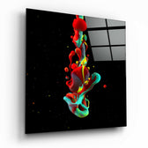 Dance of Colors Glass Wall Art.