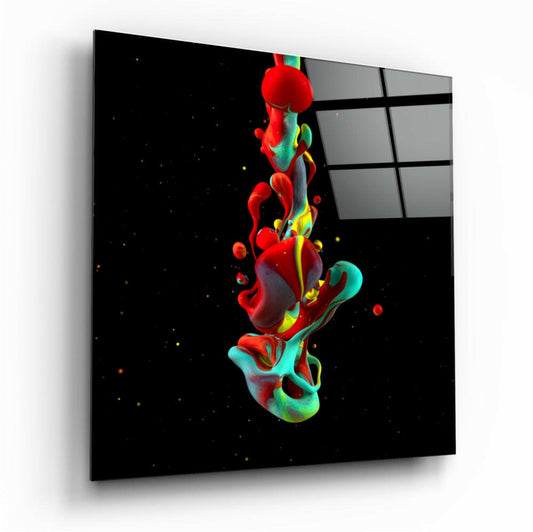 Dance of Colors Glass Wall Art.