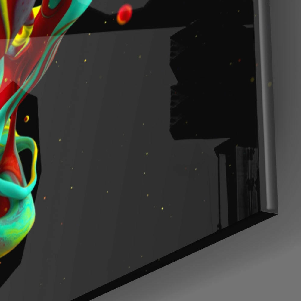 Dance of Colors Glass Wall Art.