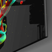 Dance of Colors Glass Wall Art.