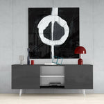 Abstract Glass Wall Art.