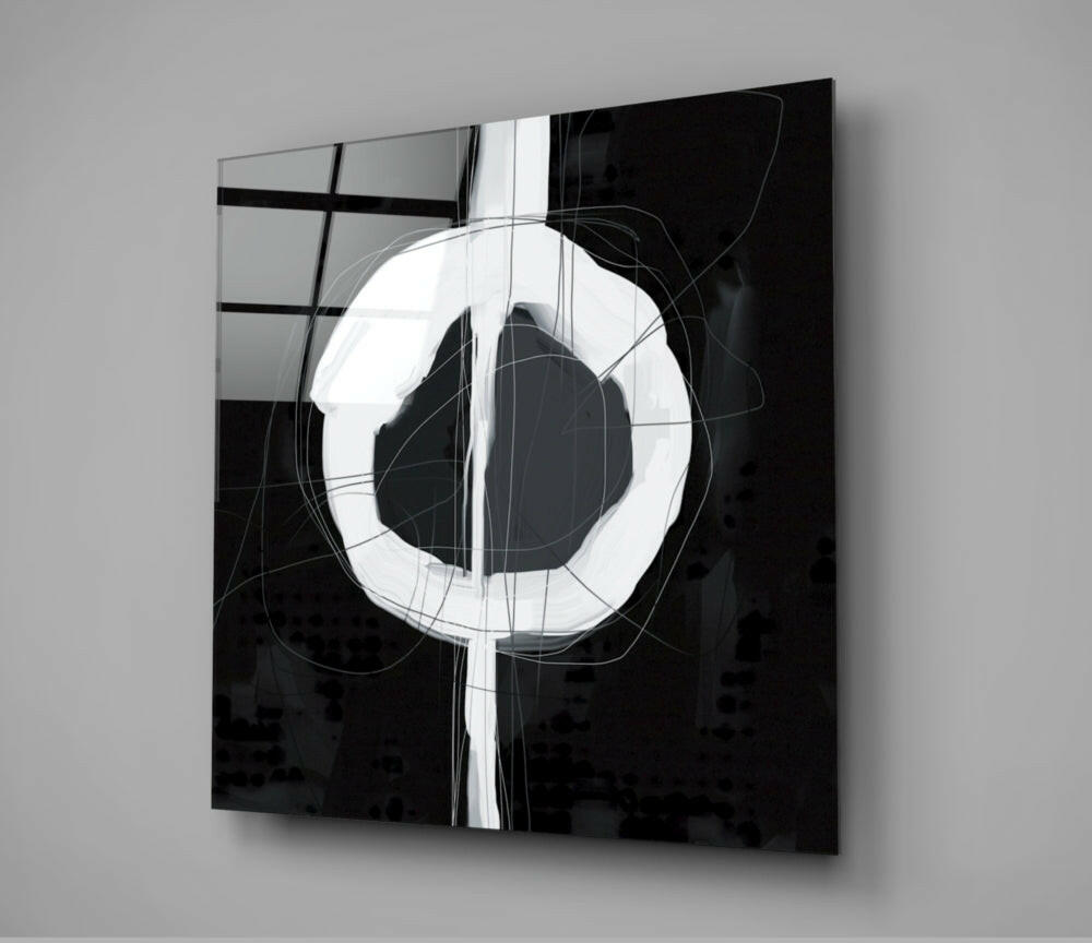 Abstract Glass Wall Art.