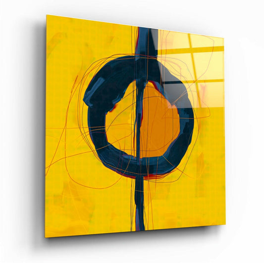 Abstract Glass Wall Art.