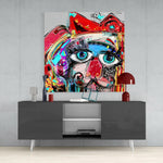 Abstract Glass Wall Art.